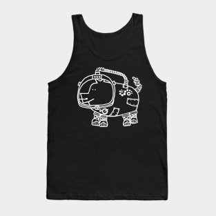 White Line Space Pilot Pig Tank Top